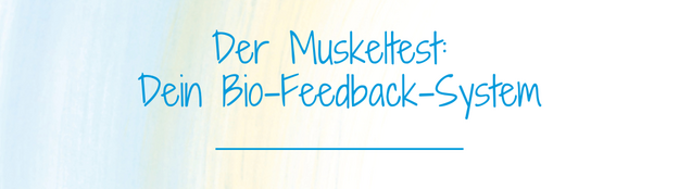 Muskeltest Biofeedback